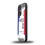 paris boarding pass ticket back phone cover | glass case for oneplus nord ce 3