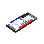 paris boarding pass ticket back phone cover | glass case for samsung galaxy s23 plus