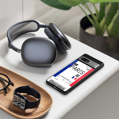 paris boarding pass ticket back phone cover | glass case for iphone 14 pro max