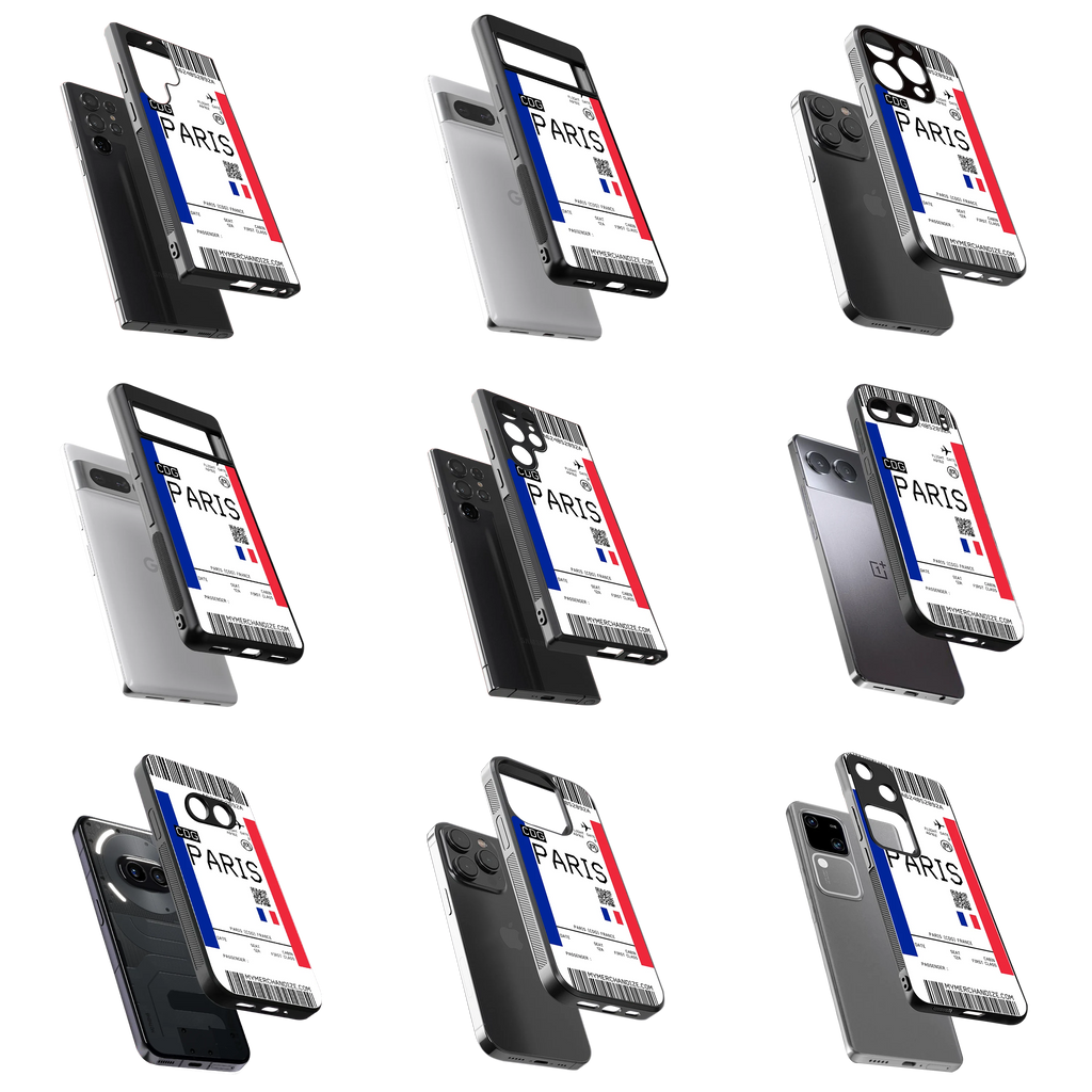 Durable Glass Back Mobile Case for iPhone, Samsung, OnePlus, Google Pixel, Redmi, Vivo, Oppo