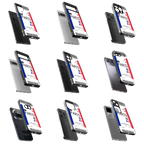 Durable Glass Back Mobile Case for iPhone, Samsung, OnePlus, Google Pixel, Redmi, Vivo, Oppo