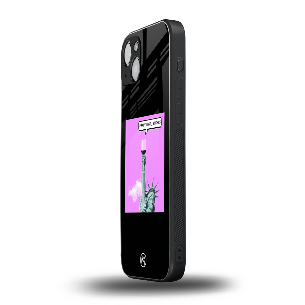 party hard bitches back phone cover | glass case for iphone 14 plus