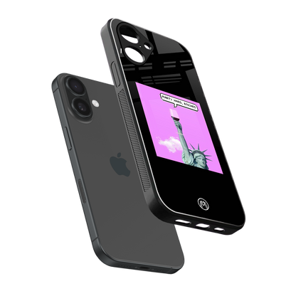 party hard bitches back phone cover | glass case for iphone 16
