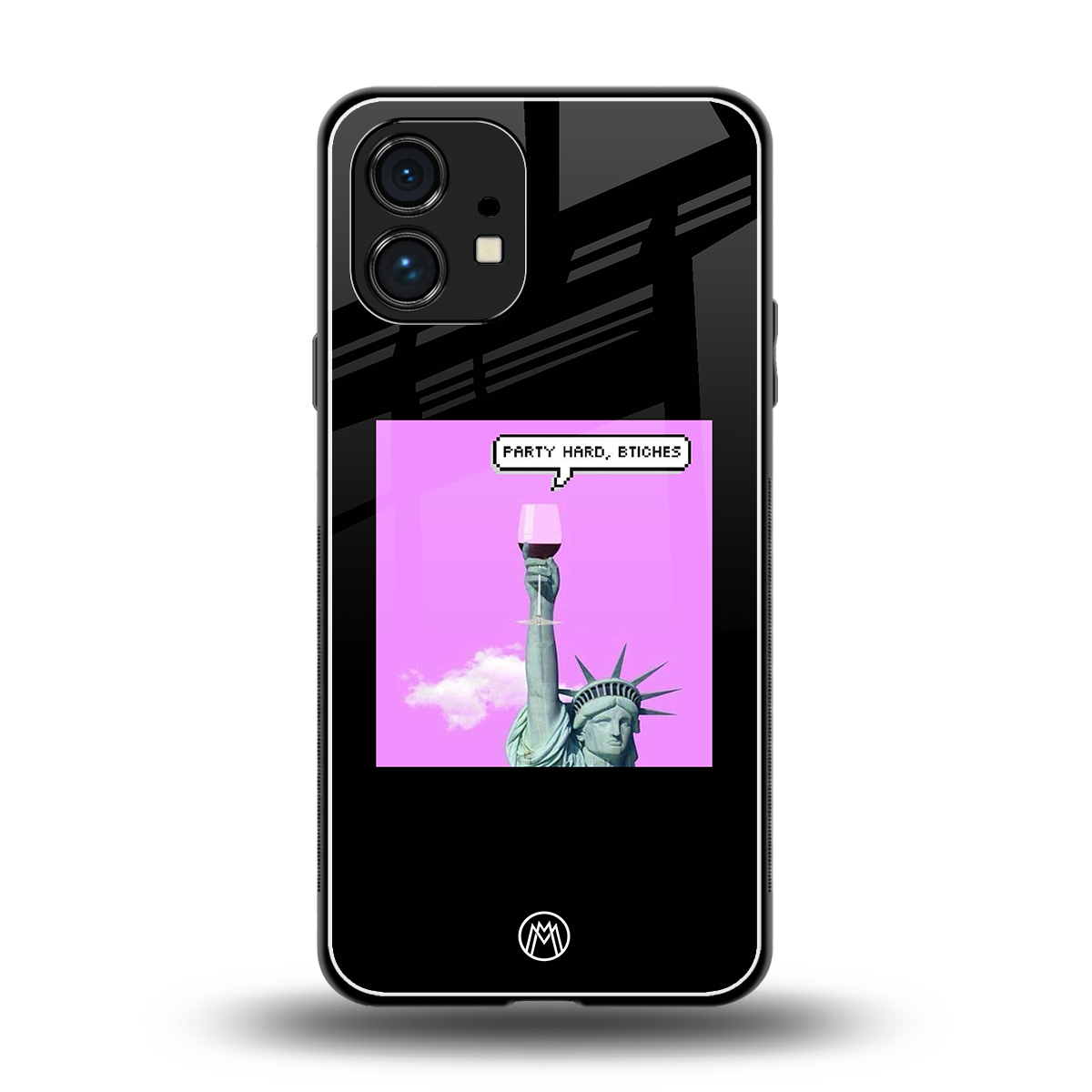 party hard bitches back phone cover | glass case for nothing phone 1