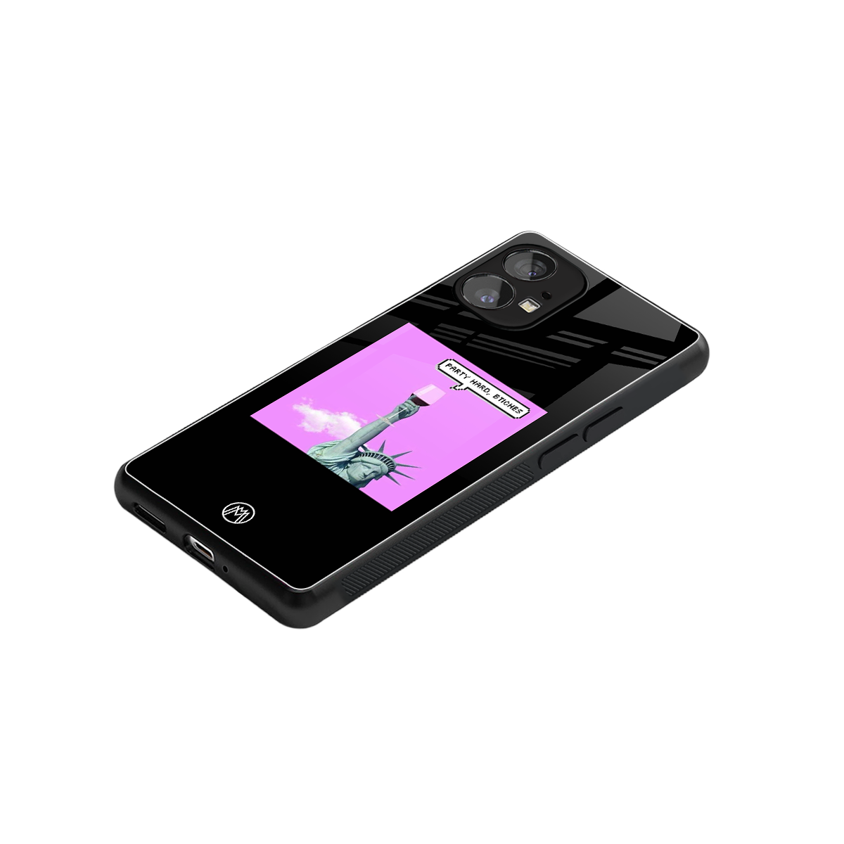 party hard bitches back phone cover | glass case for nothing phone 1