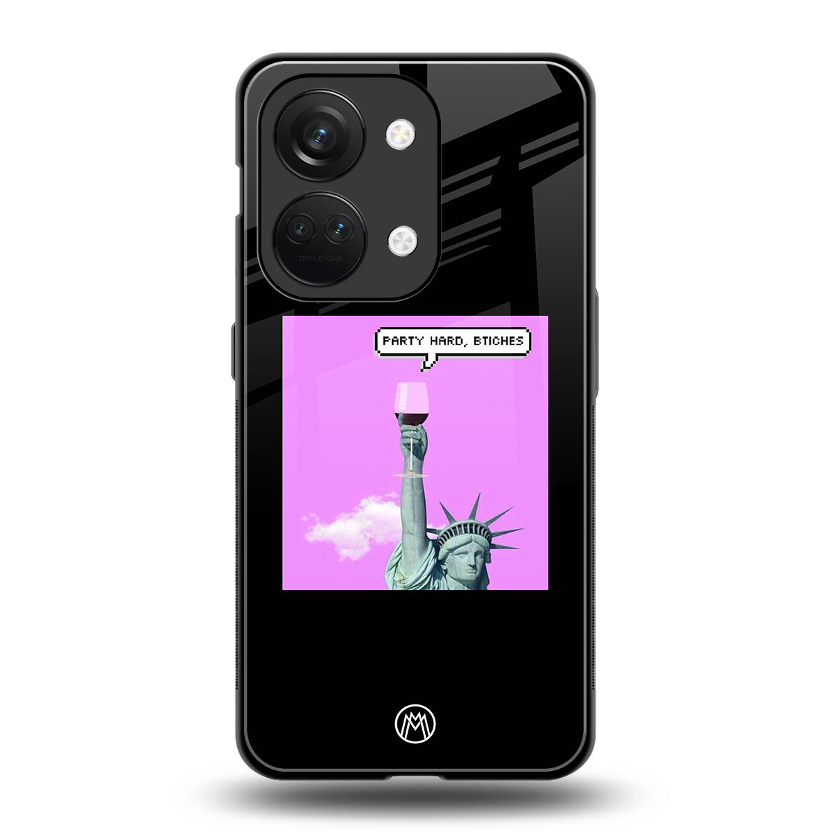 party hard bitches back phone cover | glass case for oneplus nord 3