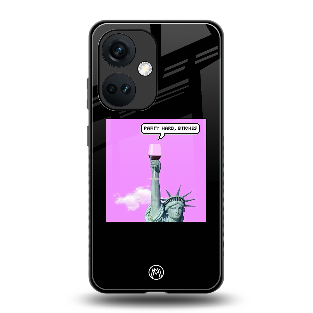 party hard bitches back phone cover | glass case for oneplus nord ce 3