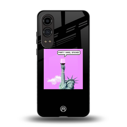 party hard bitches back phone cover | glass case for oneplus nord ce 4 lite