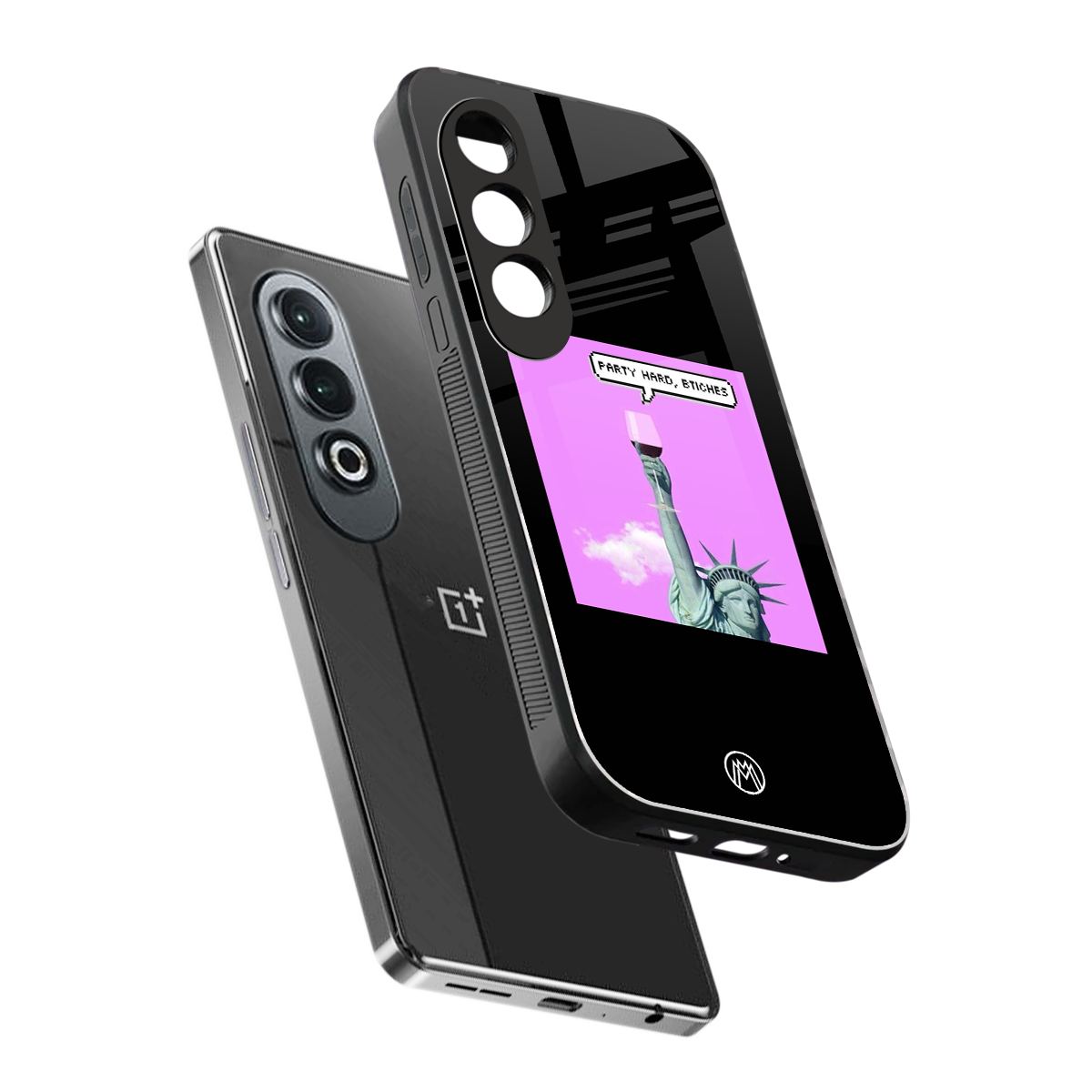 party hard bitches back phone cover | glass case for oneplus nord ce 4