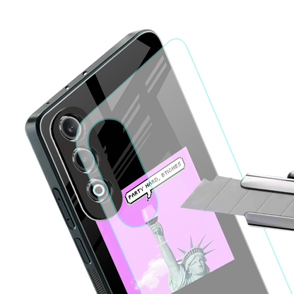 party hard bitches back phone cover | glass case for oneplus nord ce 4