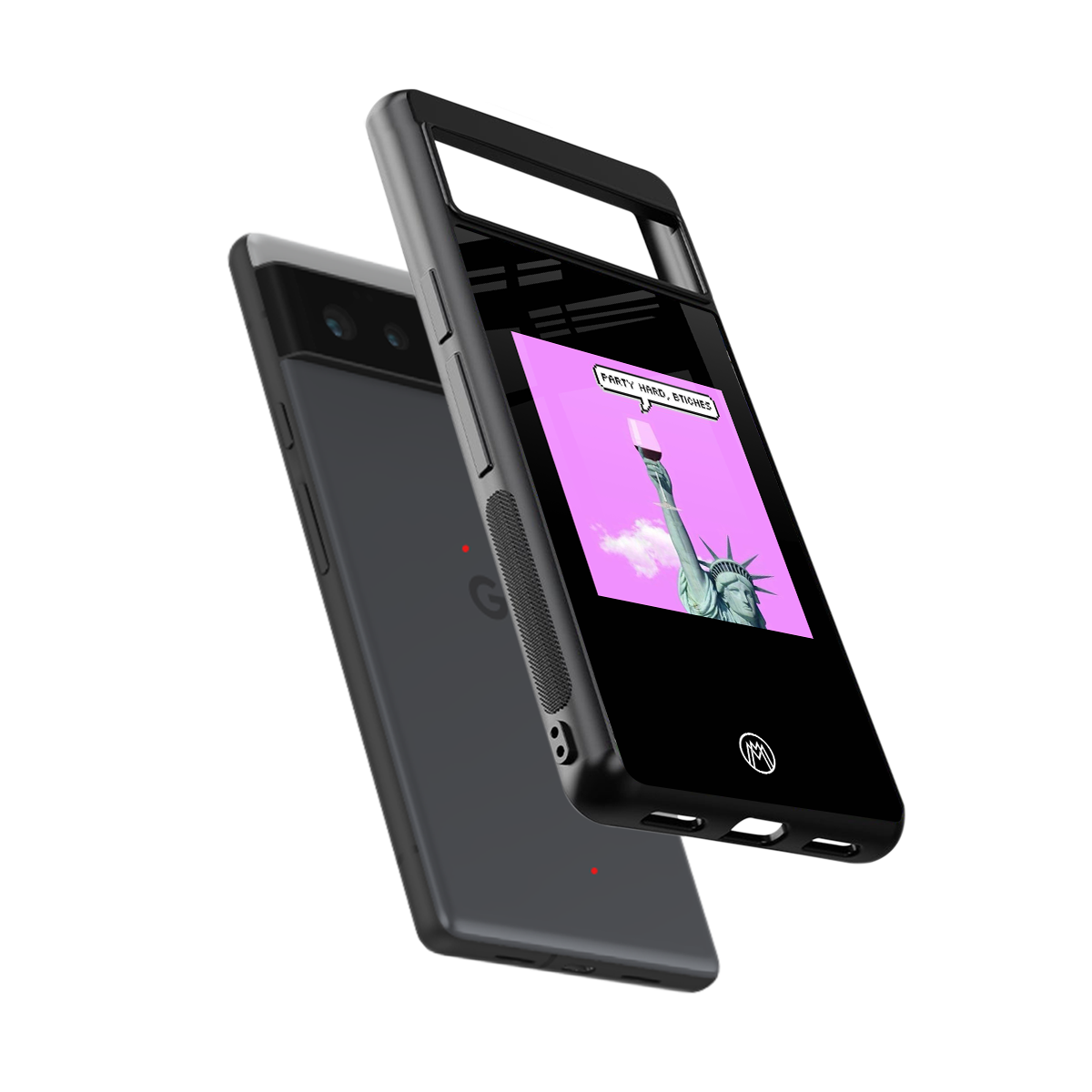 party hard bitches back phone cover | glass case for google pixel 6