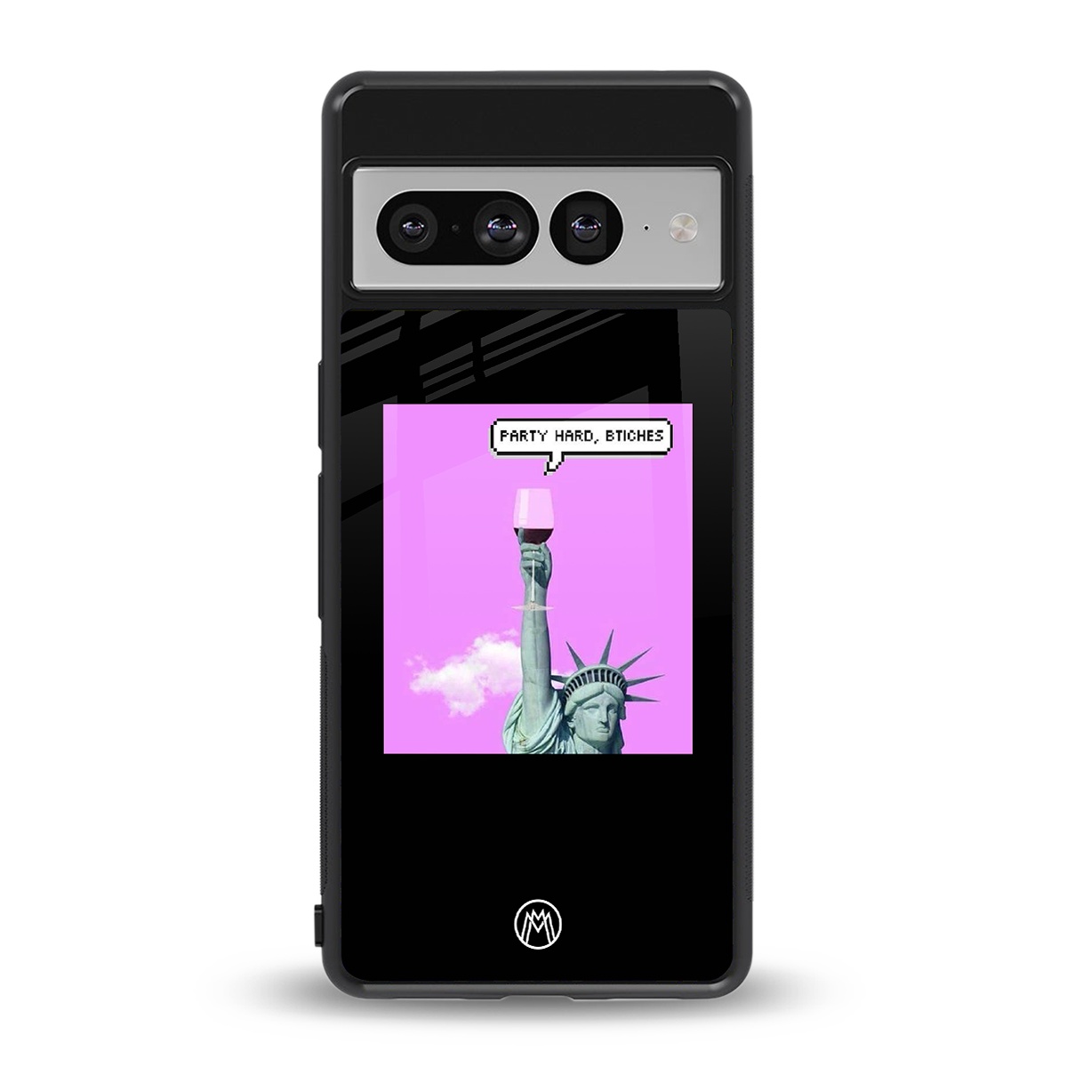 party hard bitches back phone cover | glass case for google pixel 7 pro
