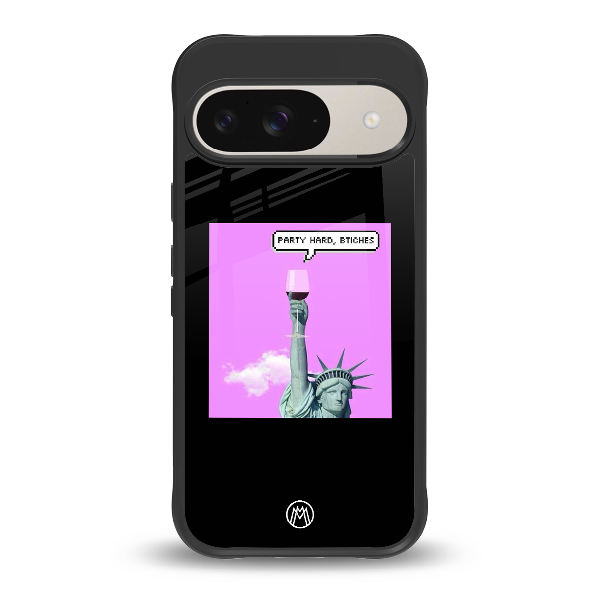 party hard bitches back phone cover | glass case for google pixel 9
