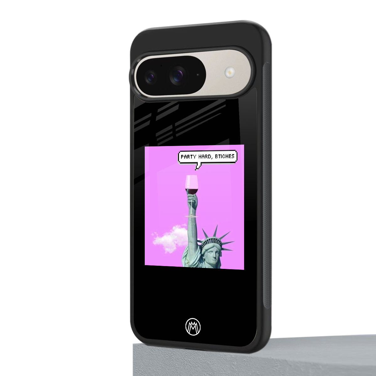 party hard bitches back phone cover | glass case for google pixel 9