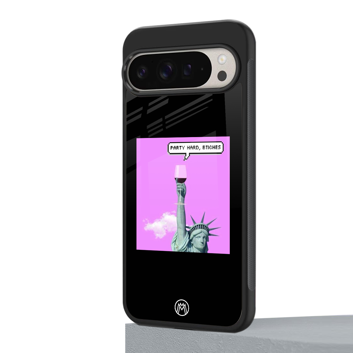 party hard bitches back phone cover | glass case for google pixel 9 pro