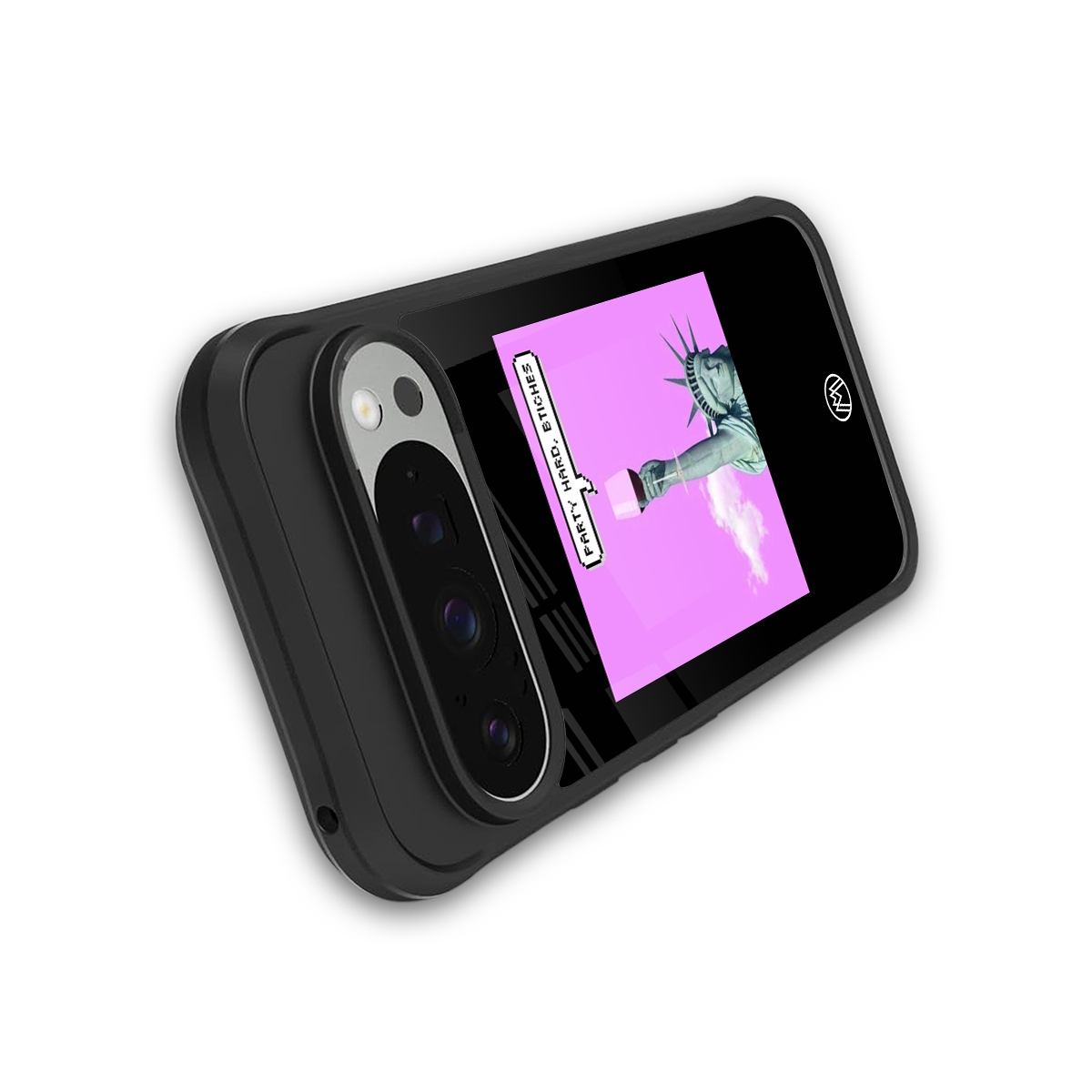 party hard bitches back phone cover | glass case for google pixel 9 pro xl