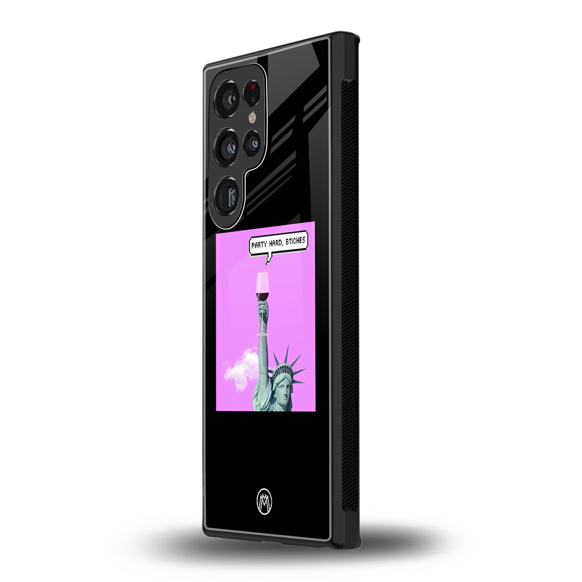 party hard bitches back phone cover | glass case for samsung galaxy s23 ultra