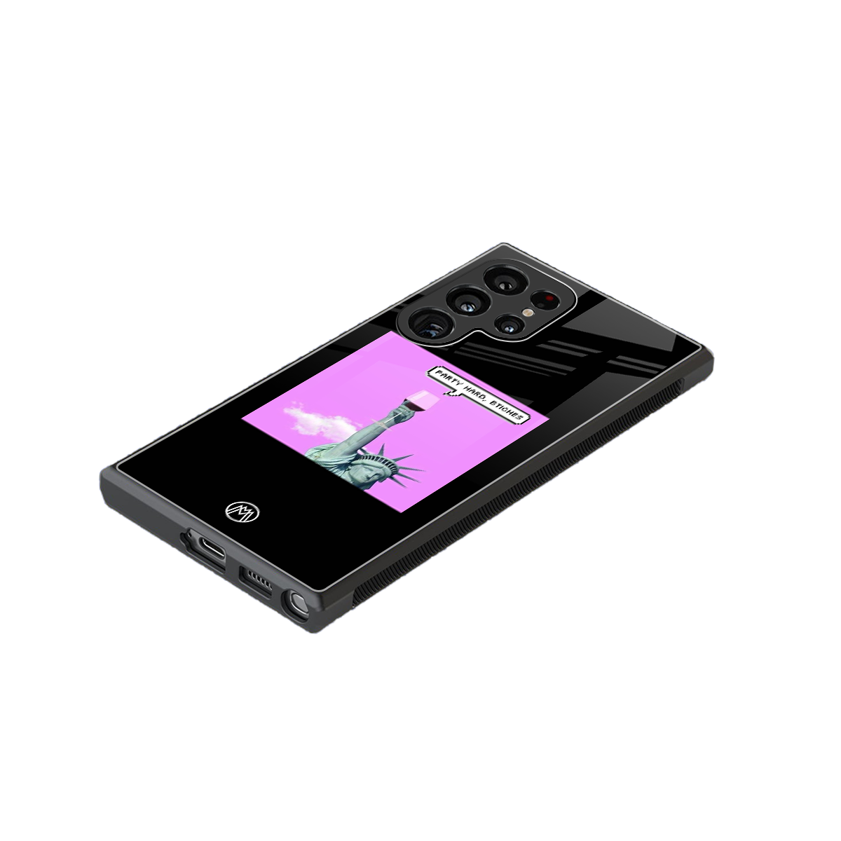 party hard bitches back phone cover | glass case for samsung galaxy s23 ultra