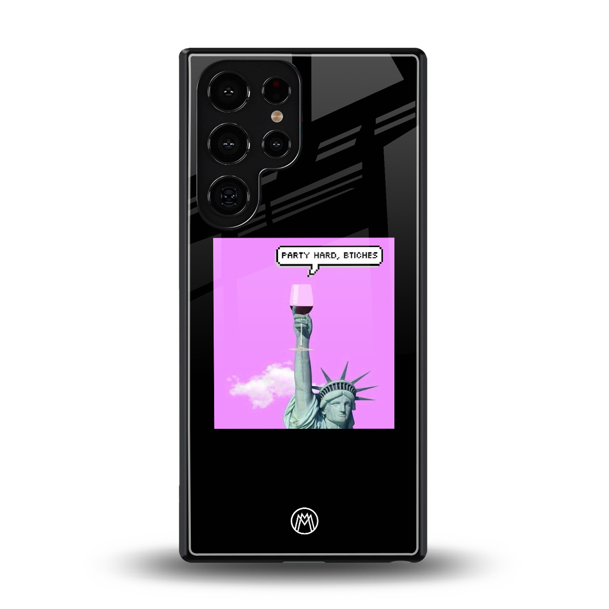 party hard bitches back phone cover | glass case for samsung galaxy s25 ultra