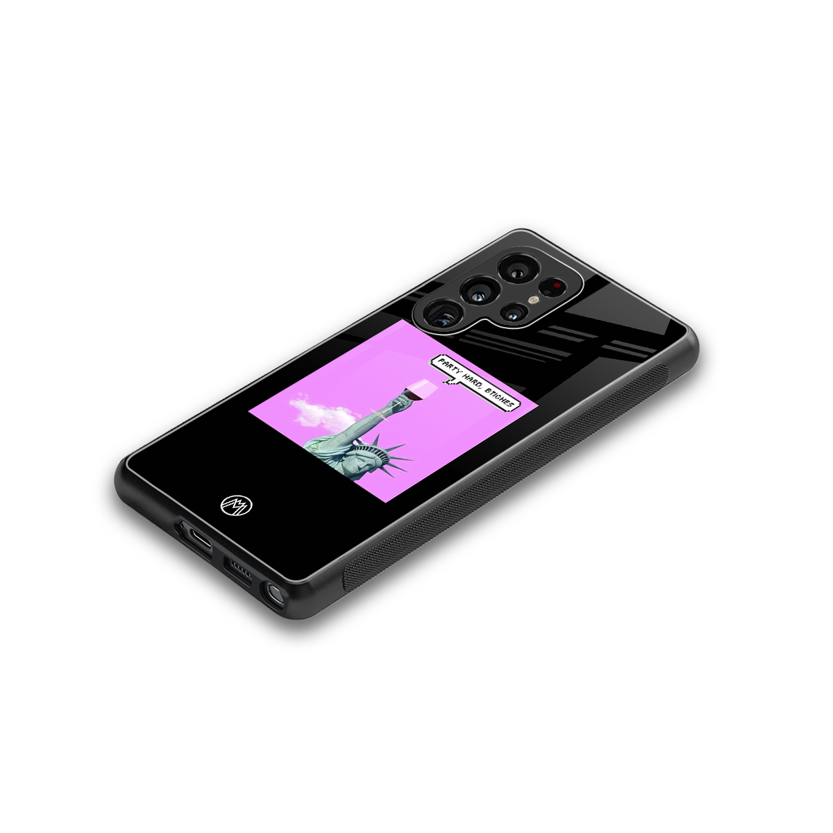party hard bitches back phone cover | glass case for samsung galaxy s25 ultra