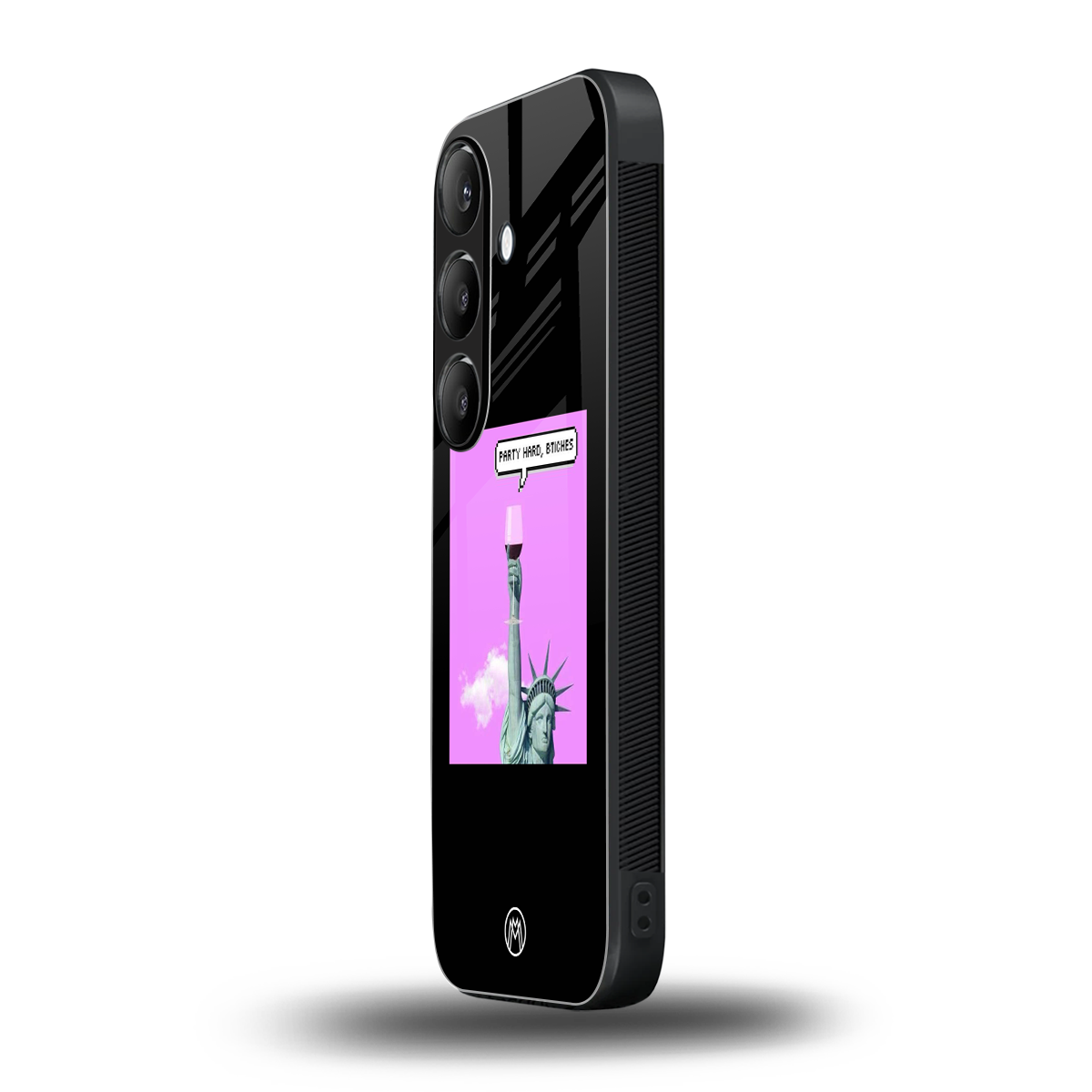 party hard bitches back phone cover | glass case for samsung galaxy s23 plus