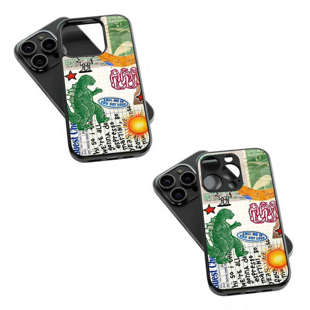 Trendy Glass Back Mobile Case for iPhone, Samsung, Redmi, OnePlus, Google Pixel, Motorola