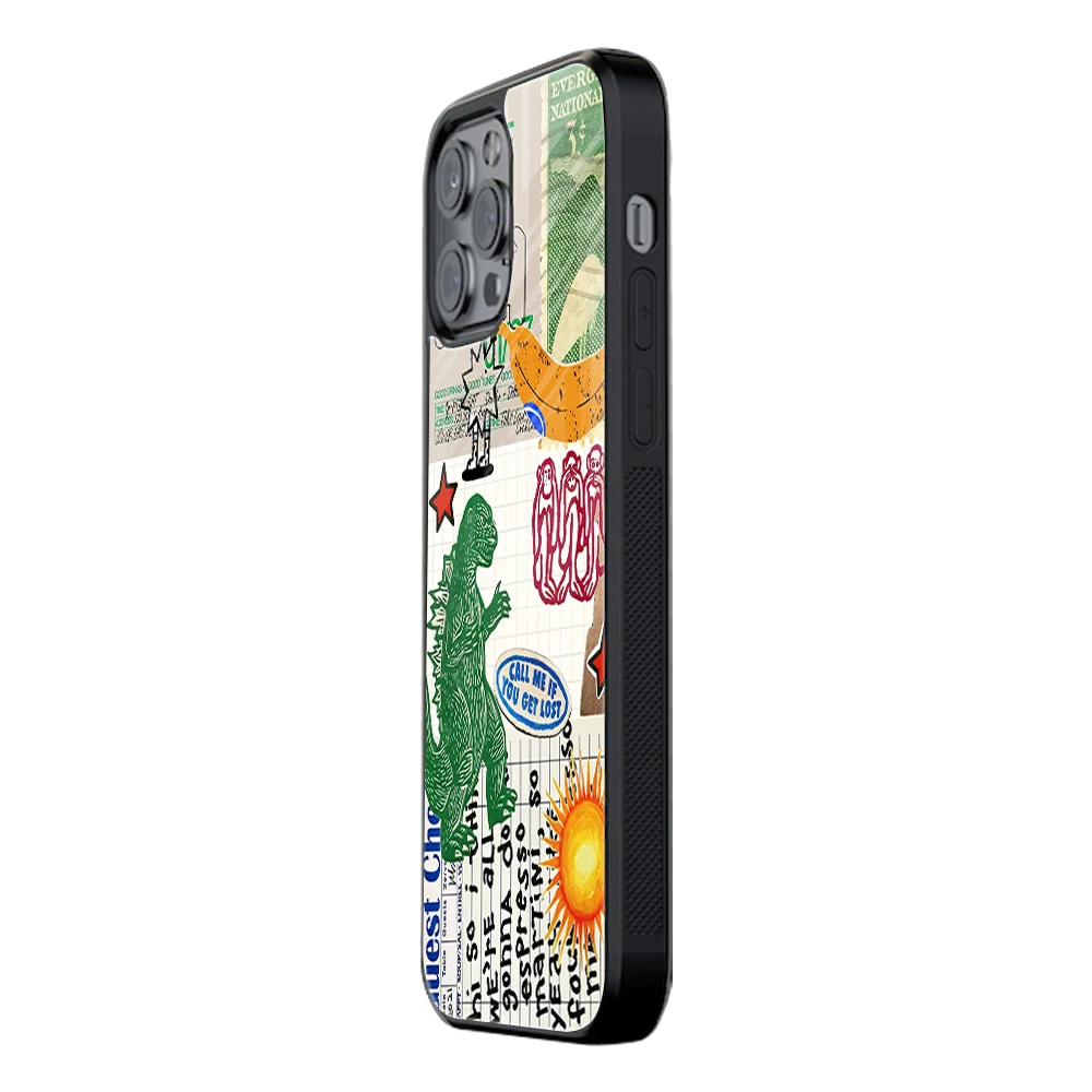 Slim Glass Back Phone Case for Multiple Brands iPhone, Samsung, Redmi, OnePlus, Oppo, Vivo