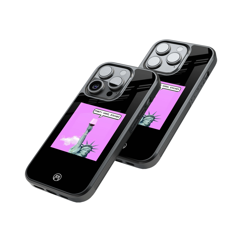 Protective Glass Back Phone Case Compatible with iPhone, Samsung, OnePlus, Pixel & More