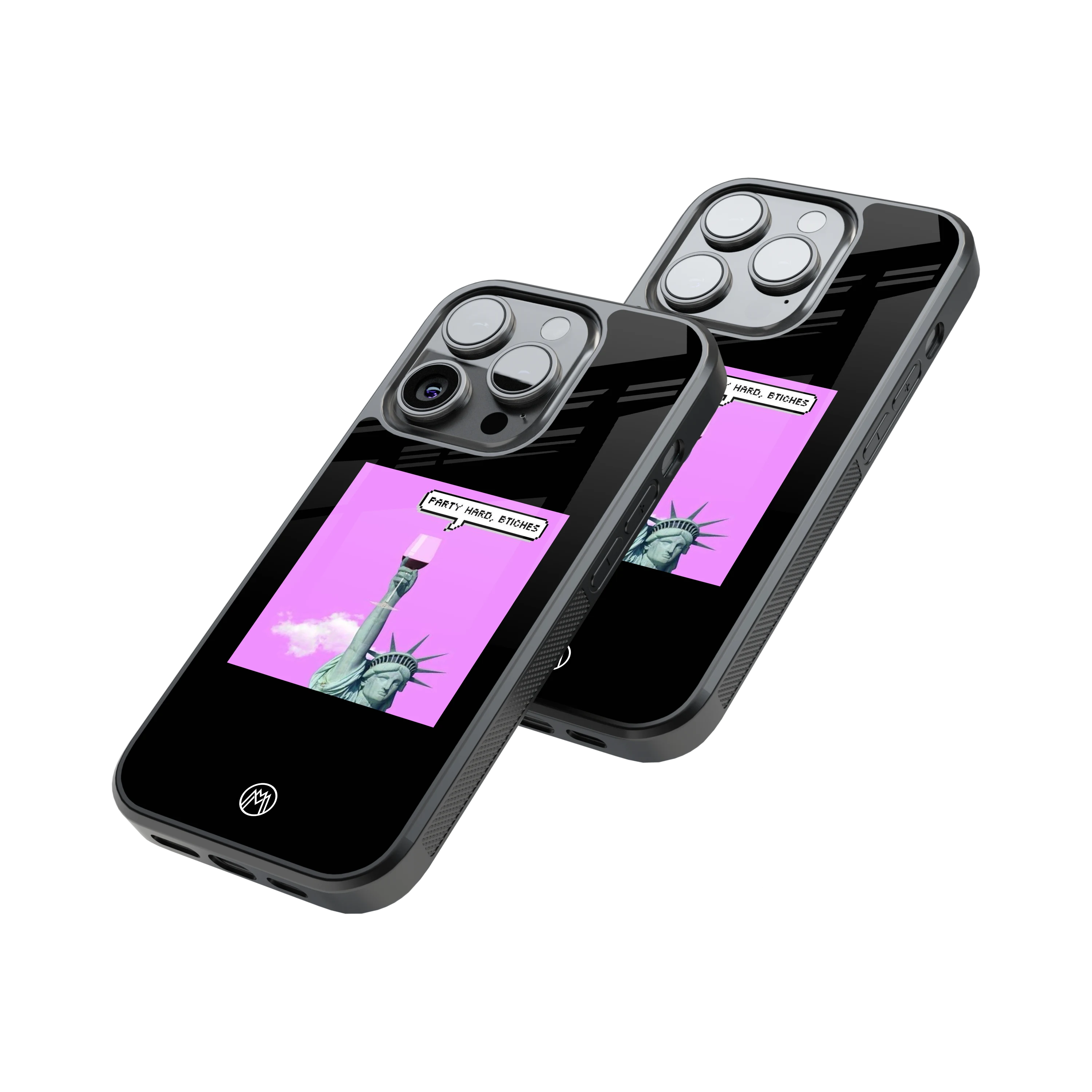 Protective Glass Back Phone Case Compatible with iPhone, Samsung, OnePlus, Pixel & More