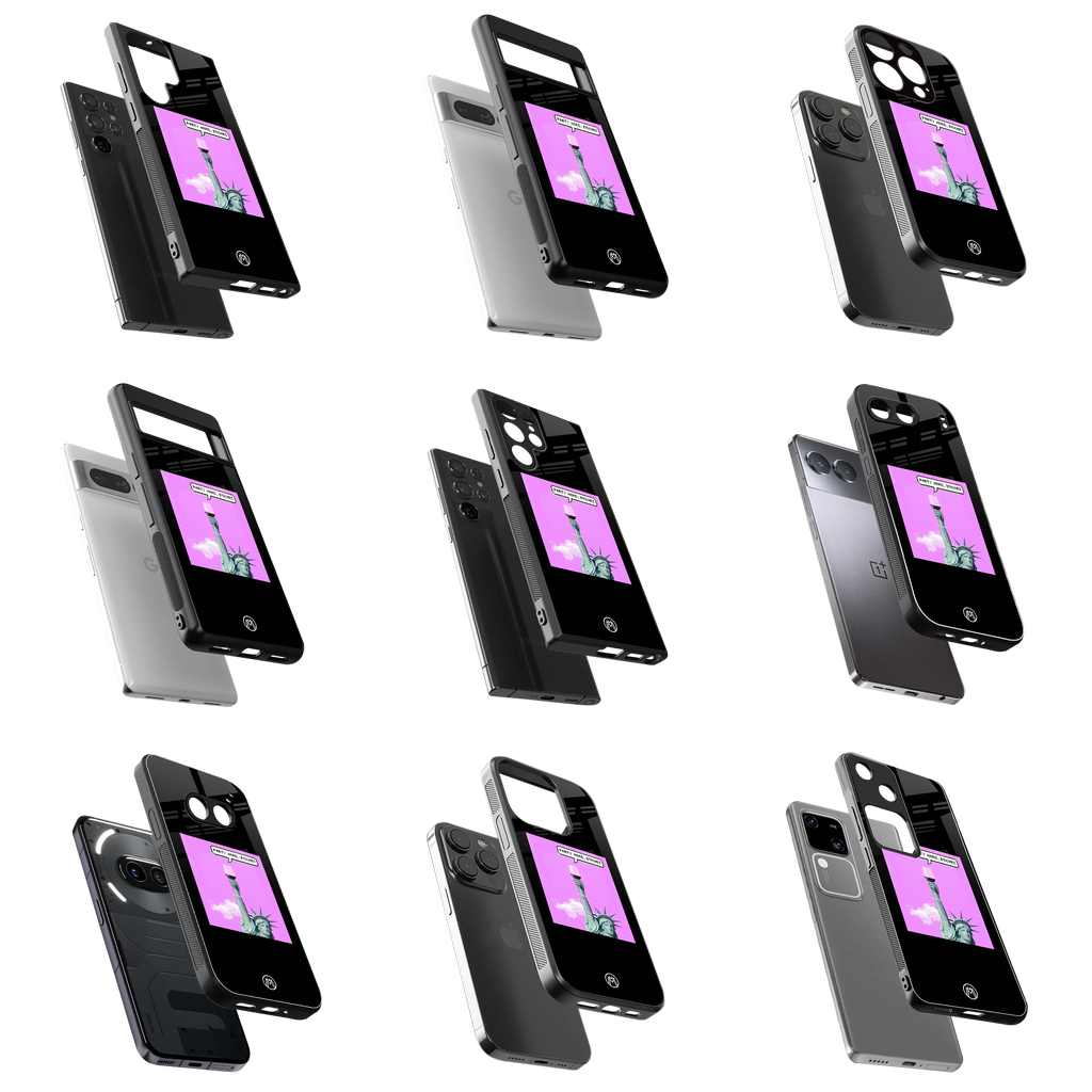 Durable Glass Back Mobile Case for iPhone, Samsung, OnePlus, Google Pixel, Redmi, Vivo, Oppo