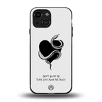 passionate back phone cover | glass case for iphone 13 mini