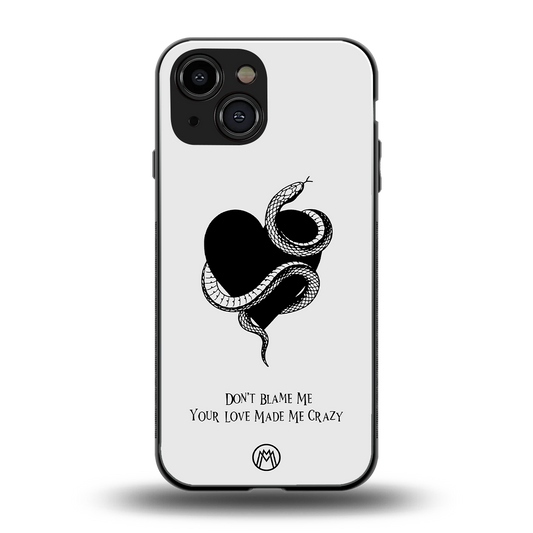 passionate back phone cover | glass case for iphone 13 mini