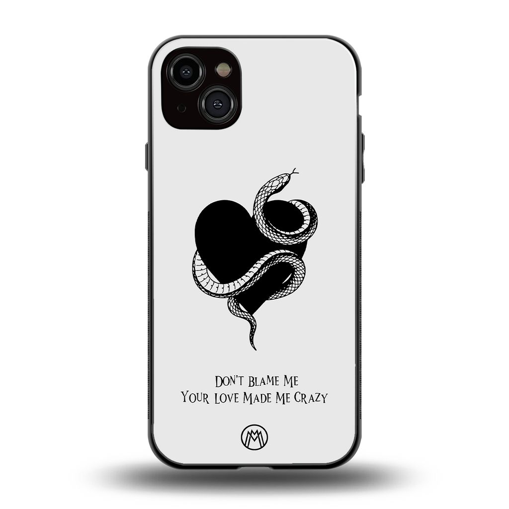 passionate back phone cover | glass case for iphone 15 plus