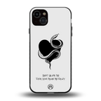 passionate back phone cover | glass case for iphone 15 plus