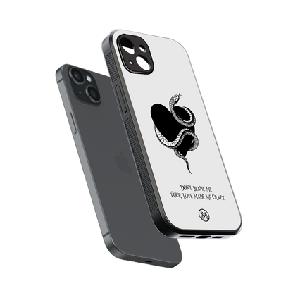passionate back phone cover | glass case for iphone 15 plus