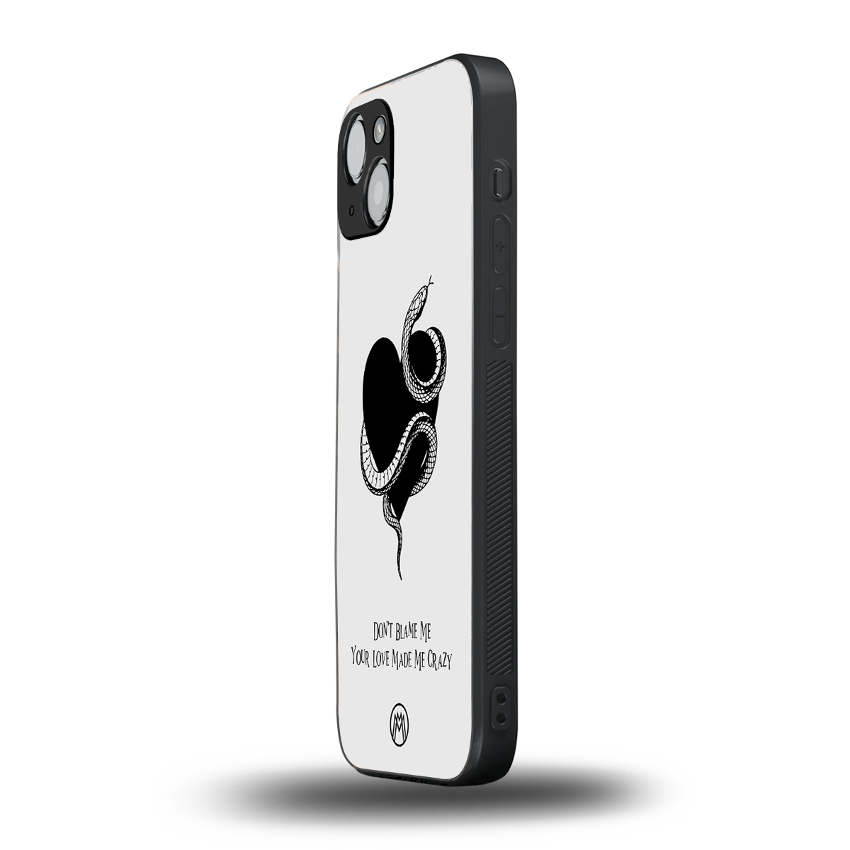 passionate back phone cover | glass case for iphone 15 plus