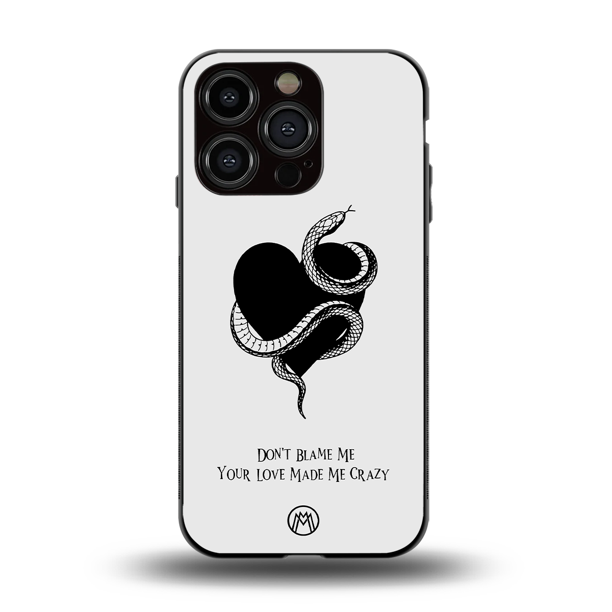 passionate back phone cover | glass case for iphone 15 pro