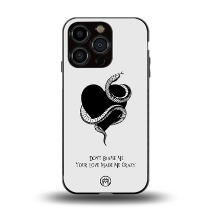 passionate back phone cover | glass case for iphone 14 pro
