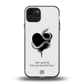 passionate back phone cover | glass case for iphone 15