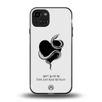 passionate back phone cover | glass case for iphone 15