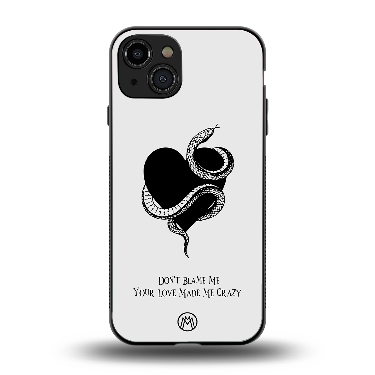 passionate back phone cover | glass case for iphone 15