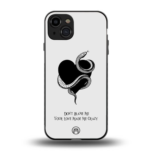 passionate back phone cover | glass case for iphone 15