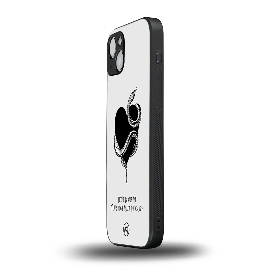 passionate back phone cover | glass case for iphone 15