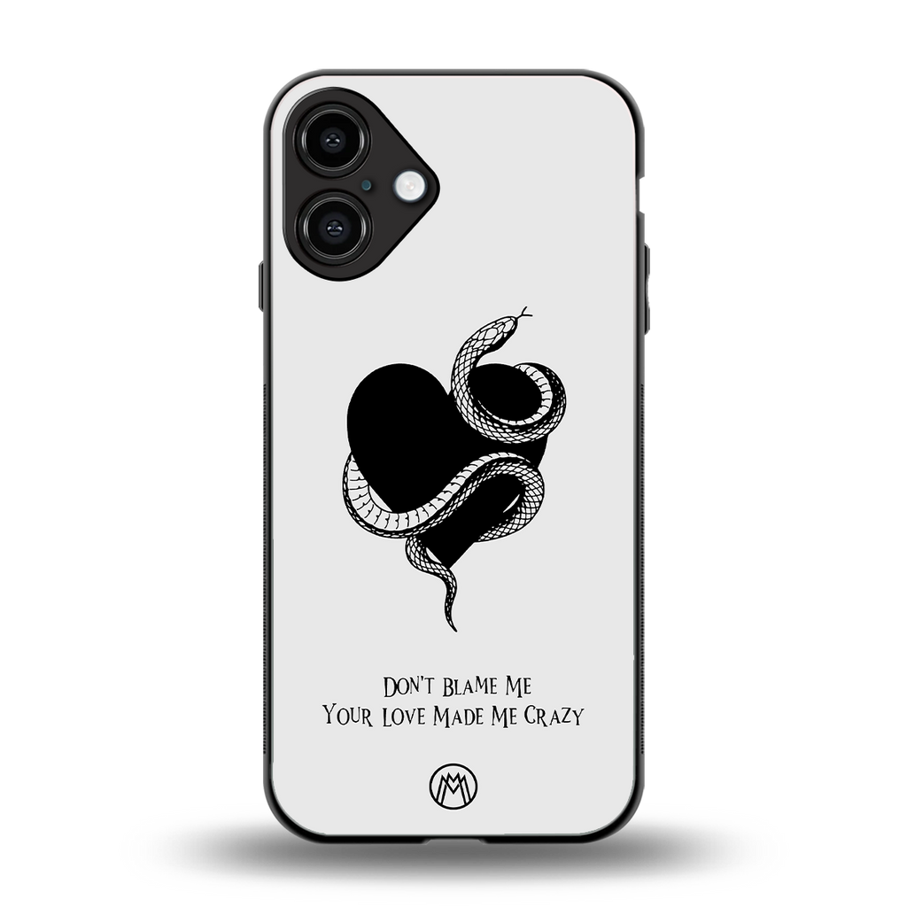 passionate back phone cover | glass case for iphone 16 plus