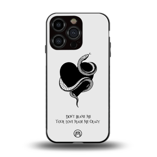 passionate back phone cover | glass case for iphone 16 pro