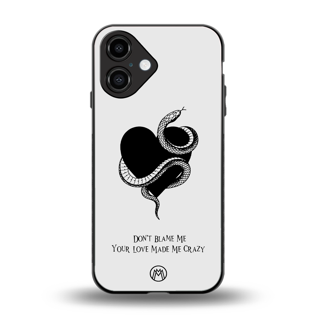 passionate back phone cover | glass case for iphone 16