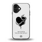 passionate back phone cover | glass case for iphone 16