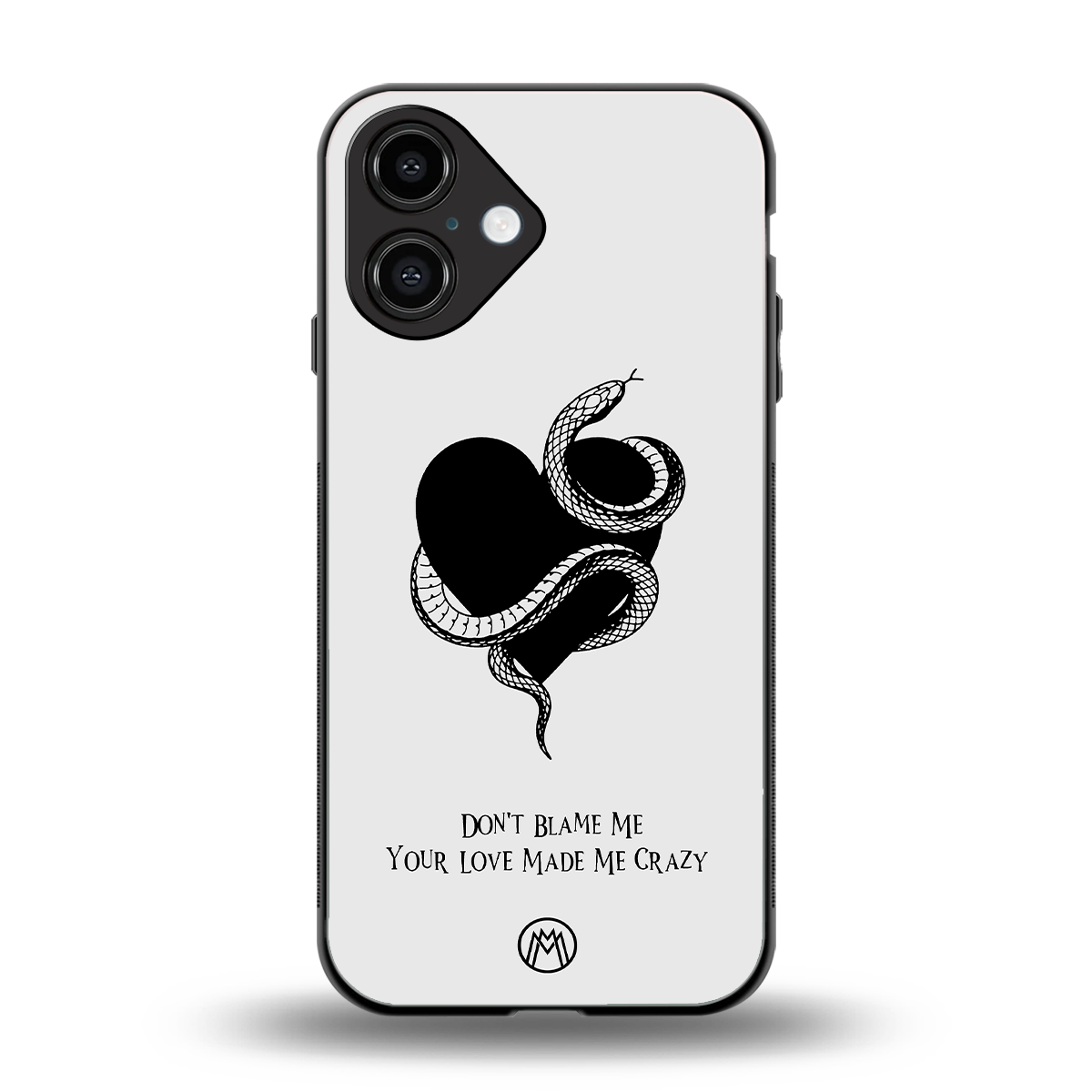 passionate back phone cover | glass case for iphone 16
