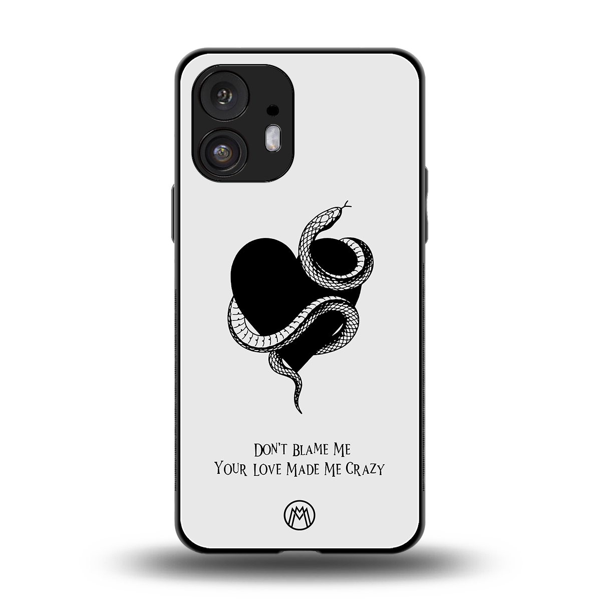 passionate back phone cover | glass case for nothing phone 2