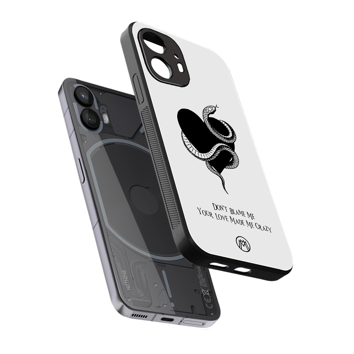 passionate back phone cover | glass case for nothing phone 2